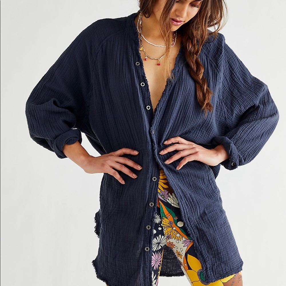 Free People We the Free summer daydream button down